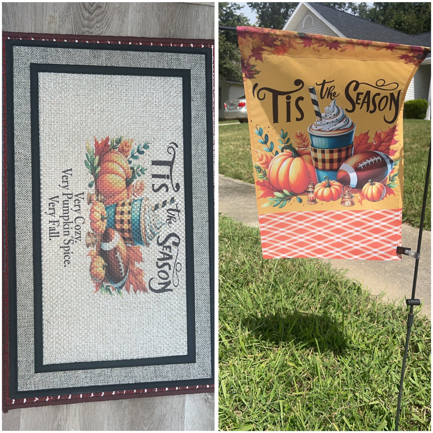 Fall Bundle Special: Custom Doormat & Garden Flag