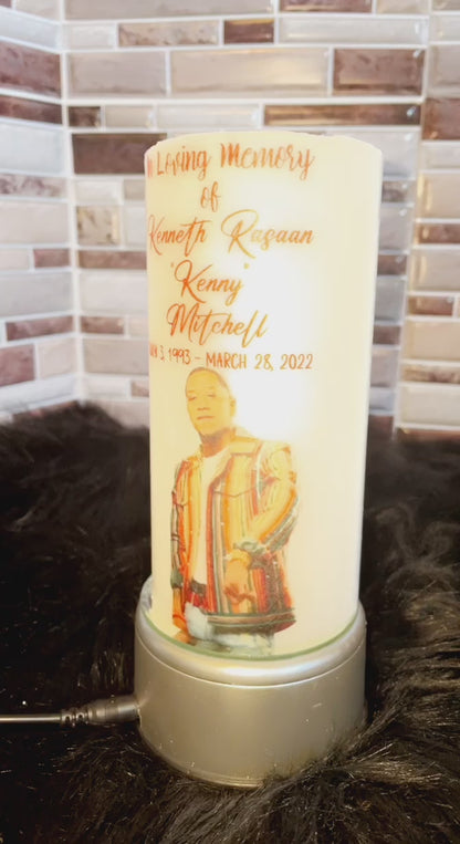 Custom Memorial Candle